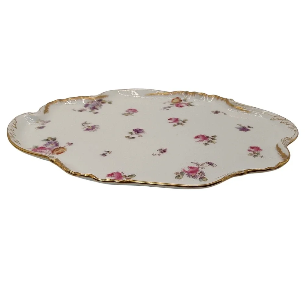 Vintage Limoges‎ Porcelain Tray Vanity Dresser Charles Haviland CFH GDM France